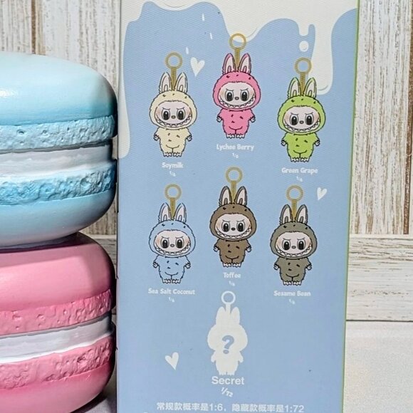 Authentic POP MART The Monsters Exciting Macaron Green Grape Labubu - NIB - Picture 8 of 9